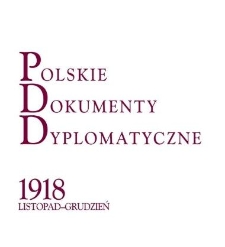 Polskie Dokumenty Dyplomatyczne 1918 listopad-grudzień