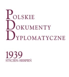Polskie Dokumenty Dyplomatyczne 1939 styczeń-sierpień